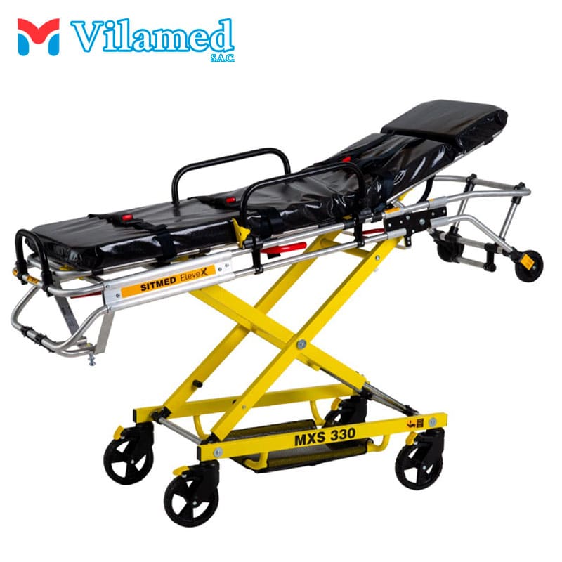  Camilla Pantográfica Para Ambulancia MXS 330, Camilla para ambulancia Lima Peru, venta de camillas para ambulancias Lima Peru, Camilla telescópica Lima Peru, Camilla multiplegable Lima Peru, Camilla ambulancia sitmed Lima Peru  