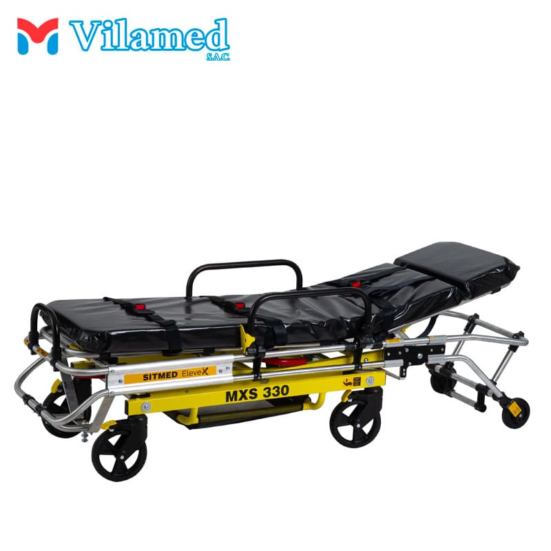  Camilla Pantográfica Para Ambulancia MXS 330, Camilla para ambulancia Lima Peru, venta de camillas para ambulancias Lima Peru, Camilla telescópica Lima Peru, Camilla multiplegable Lima Peru, Camilla ambulancia sitmed Lima Peru  