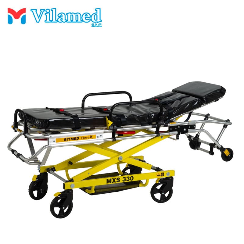  Camilla Pantográfica Para Ambulancia MXS 330, Camilla para ambulancia Lima Peru, venta de camillas para ambulancias Lima Peru, Camilla telescópica Lima Peru, Camilla multiplegable Lima Peru, Camilla ambulancia sitmed Lima Peru  