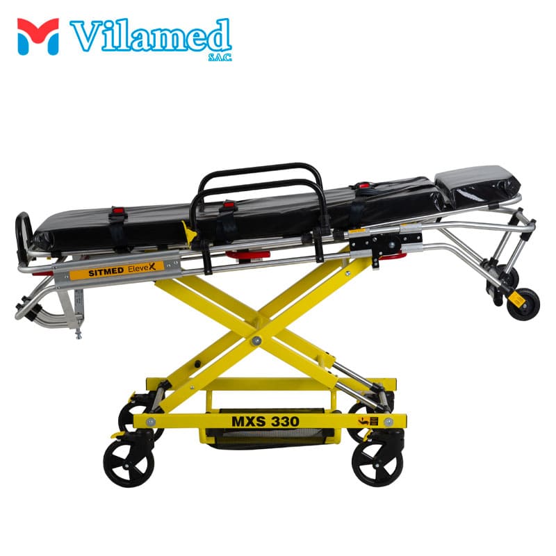  Camilla Pantográfica Para Ambulancia MXS 330, Camilla para ambulancia Lima Peru, venta de camillas para ambulancias Lima Peru, Camilla telescópica Lima Peru, Camilla multiplegable Lima Peru, Camilla ambulancia sitmed Lima Peru  